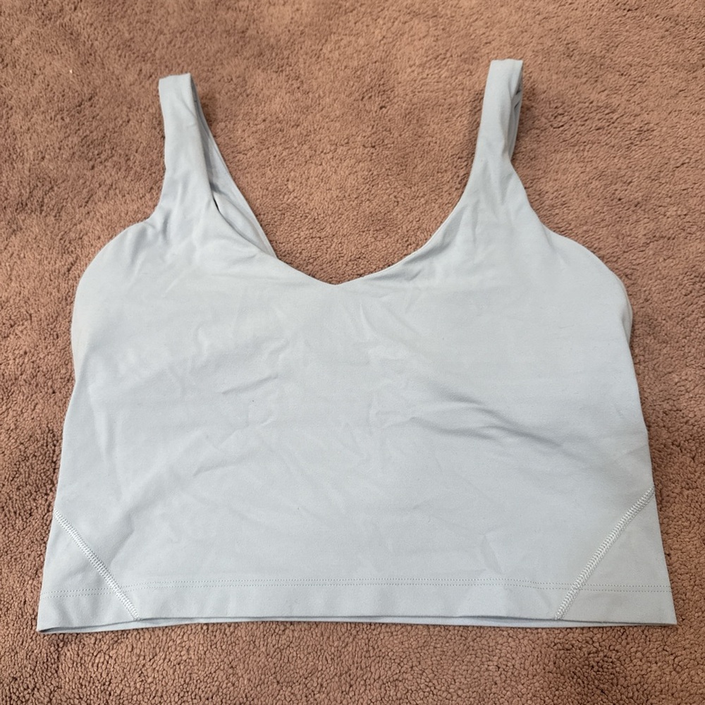 Baby blue align tank lululemon size 6